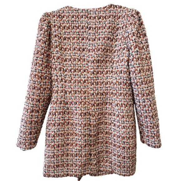 Adelyn Rae Laurie Tweed Double Breasted Mini Dress Size L - Picture 8 of 14